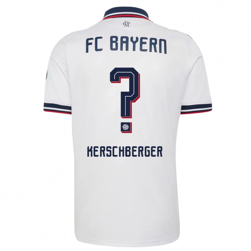 Danxen Homme Maillot Paul Kerschberger #0 Blanc Gris Rouge Tenues Extérieur 2026/27 T-Shirt