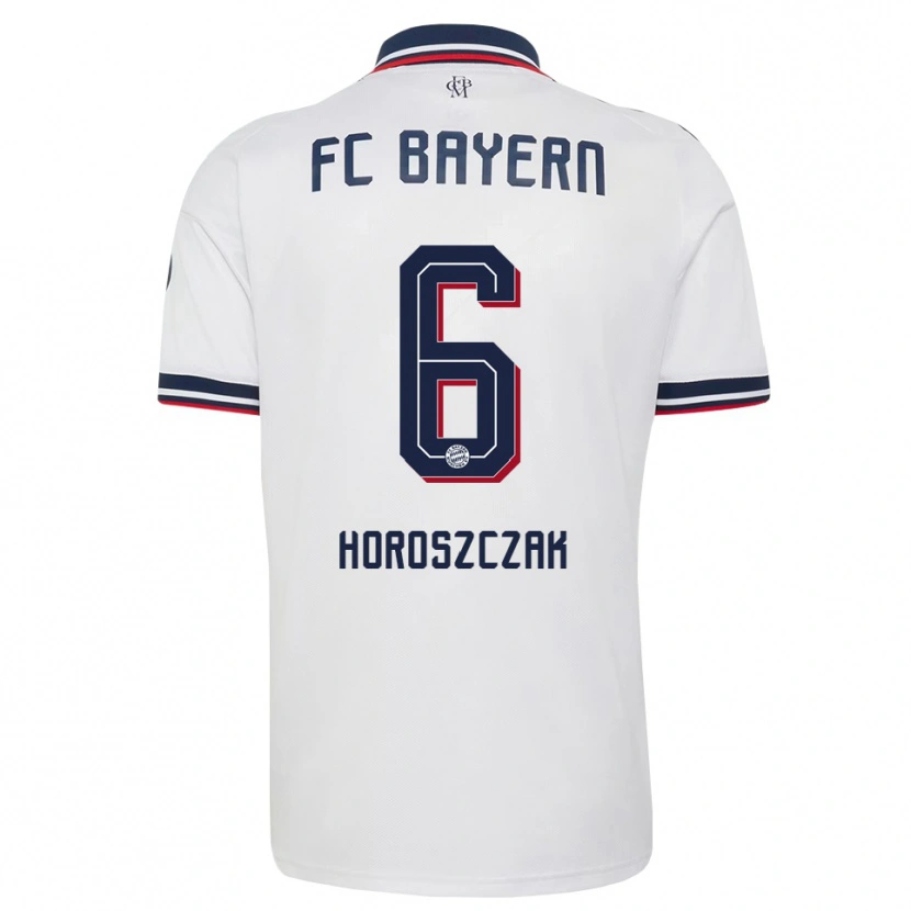 Danxen Homme Maillot Kuba Horoszczak #6 Blanc Gris Rouge Tenues Extérieur 2026/27 T-Shirt