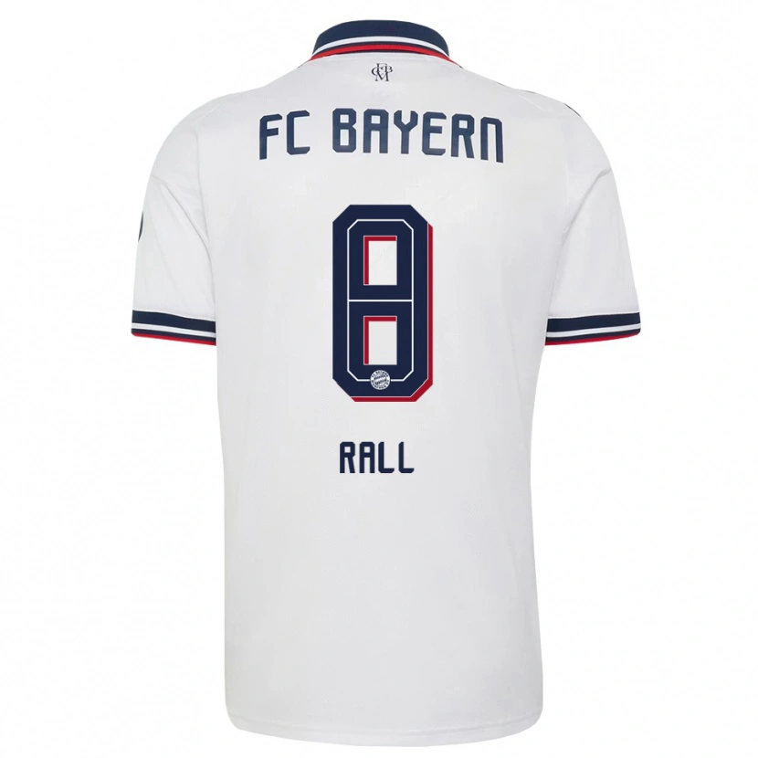 Danxen Homme Maillot Maximiliane Rall #8 Blanc Gris Rouge Tenues Extérieur 2026/27 T-Shirt