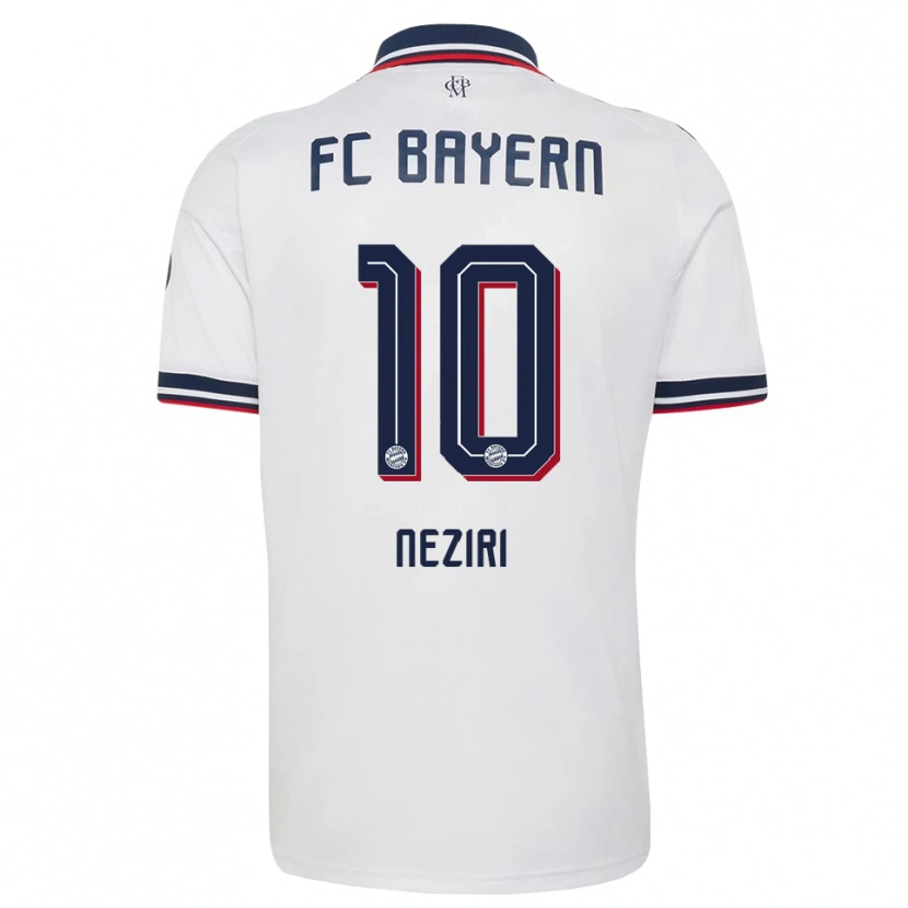 Danxen Homme Maillot Behar Neziri #10 Blanc Gris Rouge Tenues Extérieur 2026/27 T-Shirt