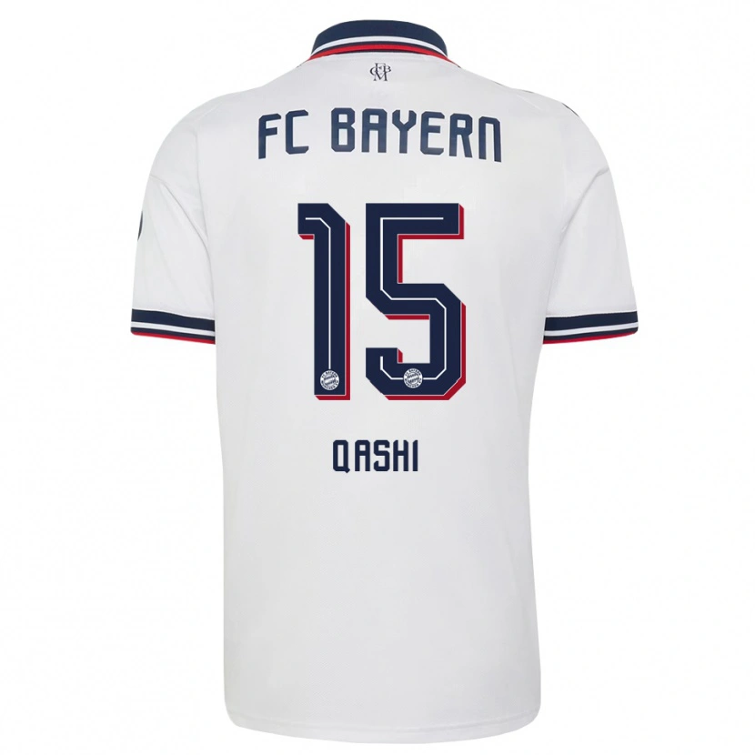 Danxen Homme Maillot Yousef Qashi #15 Blanc Gris Rouge Tenues Extérieur 2026/27 T-Shirt
