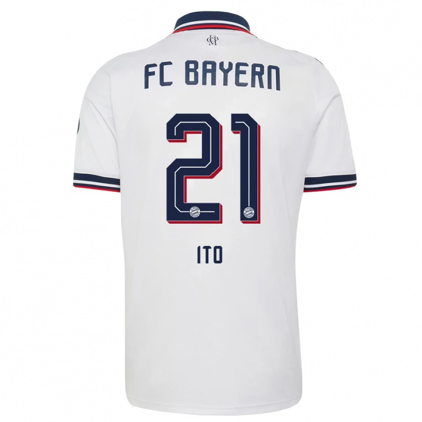 Danxen Homme Maillot Hiroki Ito #21 Blanc Gris Rouge Tenues Extérieur 2026/27 T-Shirt