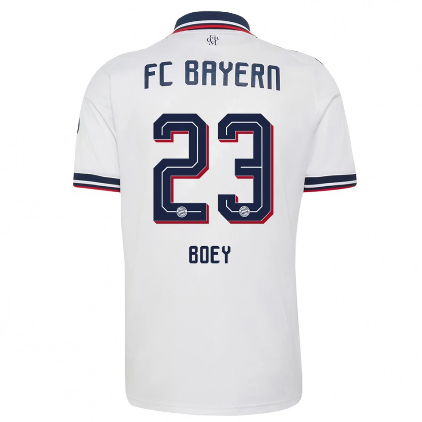Danxen Homme Maillot Sacha Boey #23 Blanc Gris Rouge Tenues Extérieur 2026/27 T-Shirt