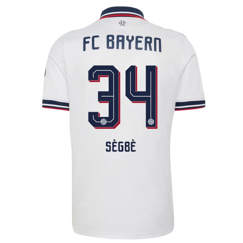 Danxen Homme Maillot Désiré Sègbè #34 Blanc Gris Rouge Tenues Extérieur 2026/27 T-Shirt