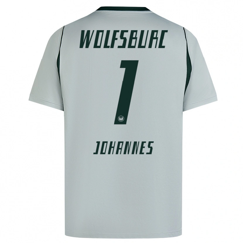 Danxen Homme Maillot Stina Johannes #1 Gris Vert Tenues Extérieur 2026/27 T-Shirt