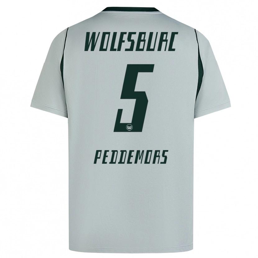 Danxen Homme Maillot Ella Peddemors #5 Gris Vert Tenues Extérieur 2026/27 T-Shirt