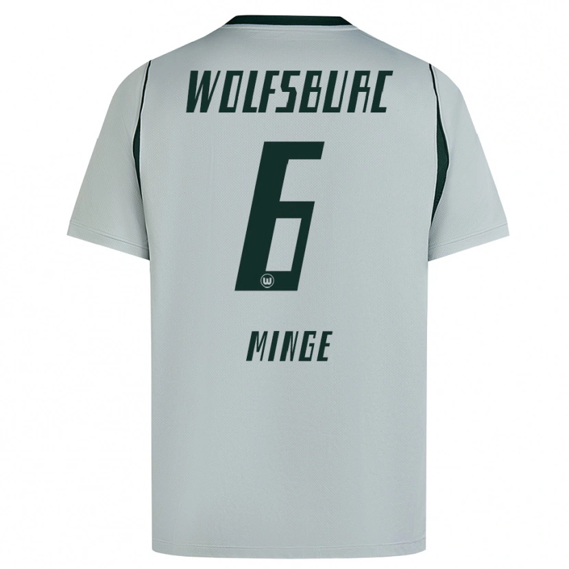 Danxen Homme Maillot Janina Minge #6 Gris Vert Tenues Extérieur 2026/27 T-Shirt