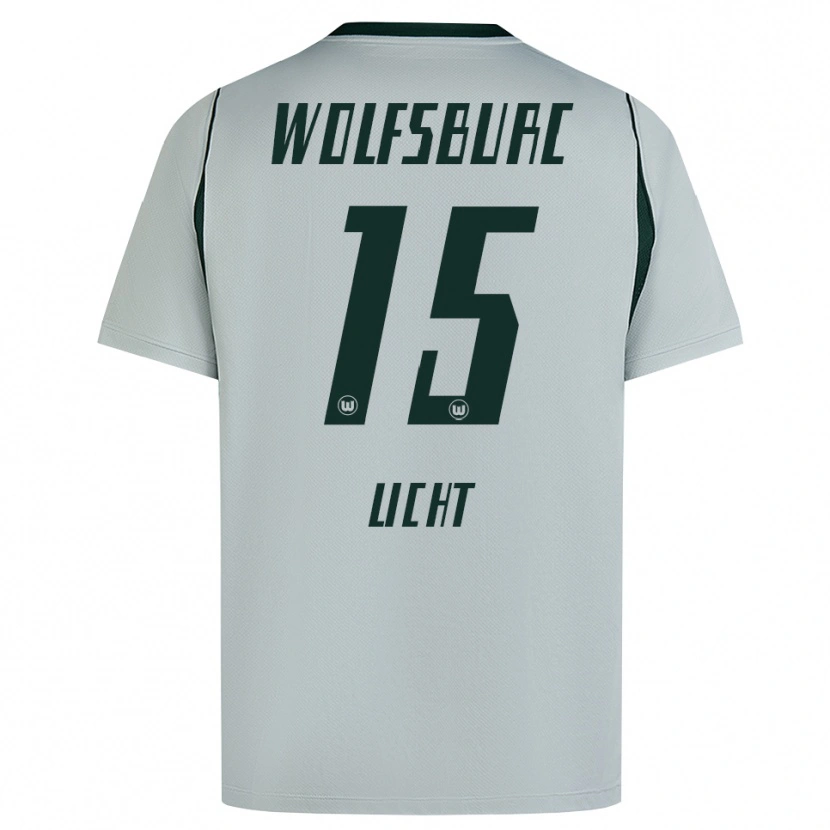 Danxen Homme Maillot Philipp Licht #15 Gris Vert Tenues Extérieur 2026/27 T-Shirt