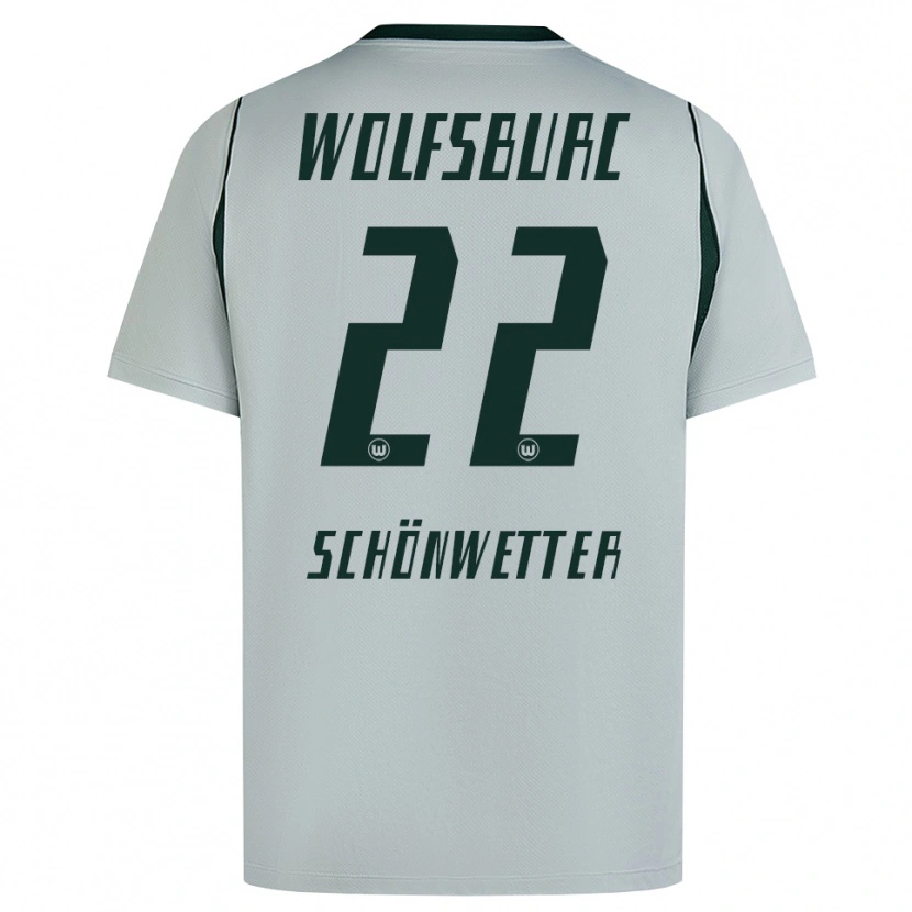 Danxen Homme Maillot Christina Schönwetter #22 Gris Vert Tenues Extérieur 2026/27 T-Shirt