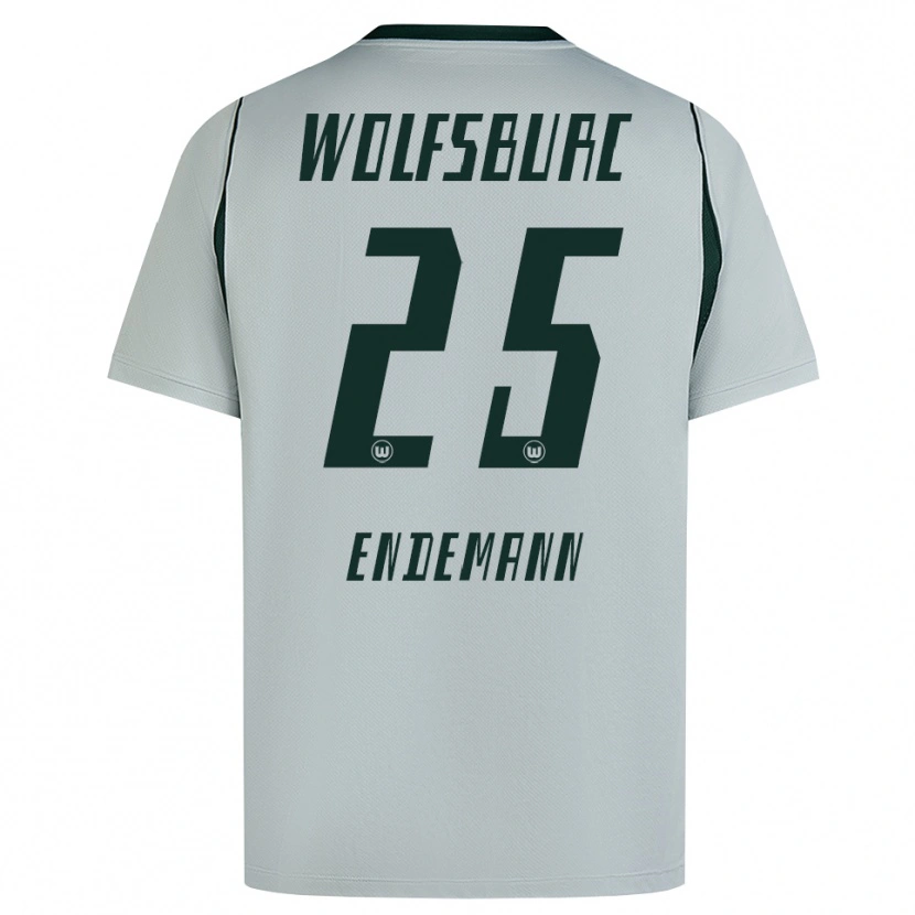 Danxen Homme Maillot Vivien Endemann #25 Gris Vert Tenues Extérieur 2026/27 T-Shirt