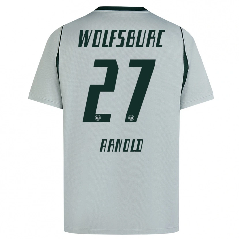 Danxen Homme Maillot Maximilian Arnold #27 Gris Vert Tenues Extérieur 2026/27 T-Shirt