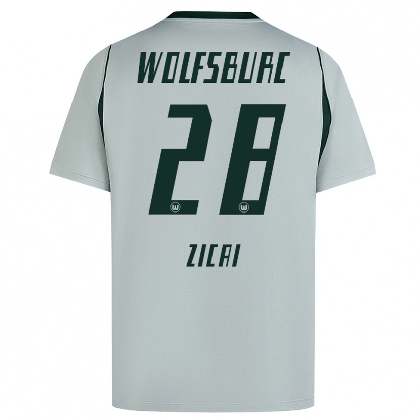 Danxen Homme Maillot Cora Zicai #28 Gris Vert Tenues Extérieur 2026/27 T-Shirt