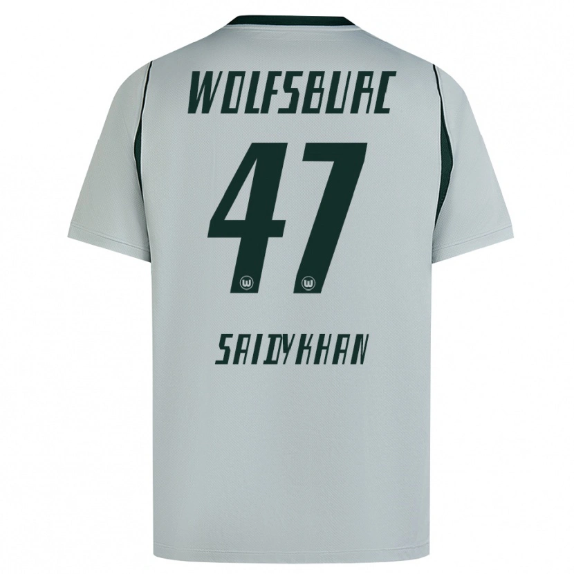 Danxen Homme Maillot Ibrahim Saidykhan #47 Gris Vert Tenues Extérieur 2026/27 T-Shirt