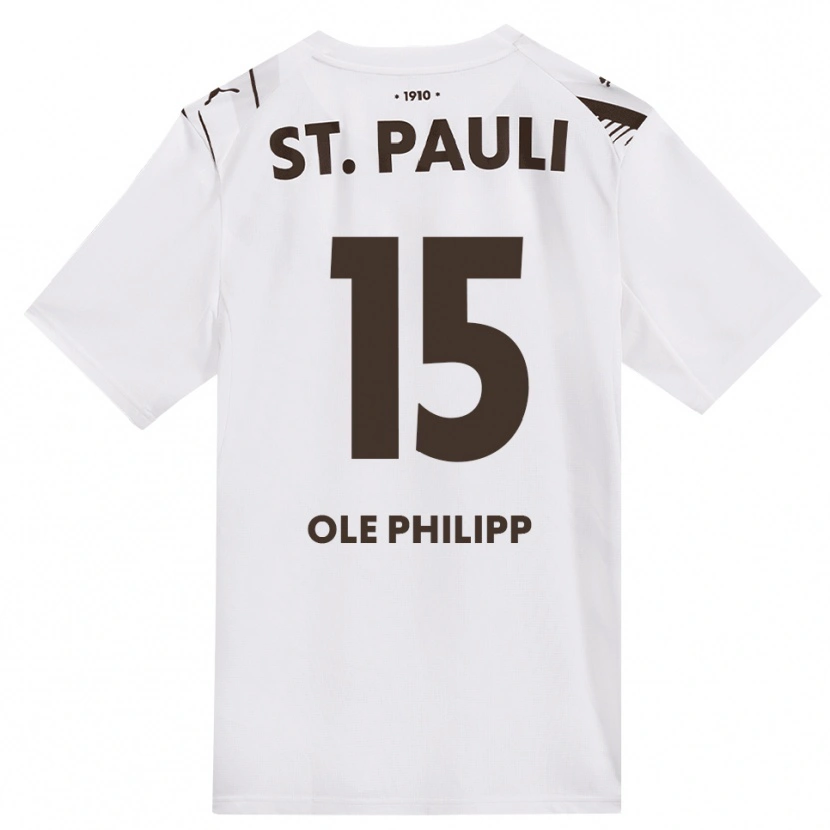 Danxen Homme Maillot Michel Ole Philipp #15 Café Blanc Rouge Tenues Extérieur 2026/27 T-Shirt