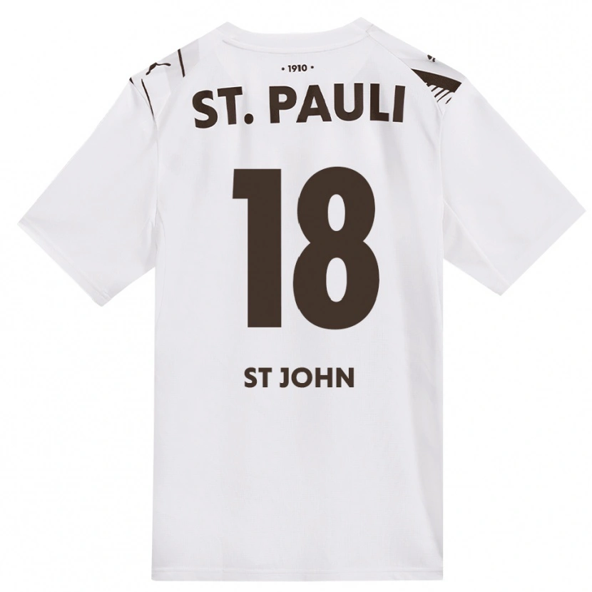 Danxen Homme Maillot Rawley St. John #18 Café Blanc Rouge Tenues Extérieur 2026/27 T-Shirt