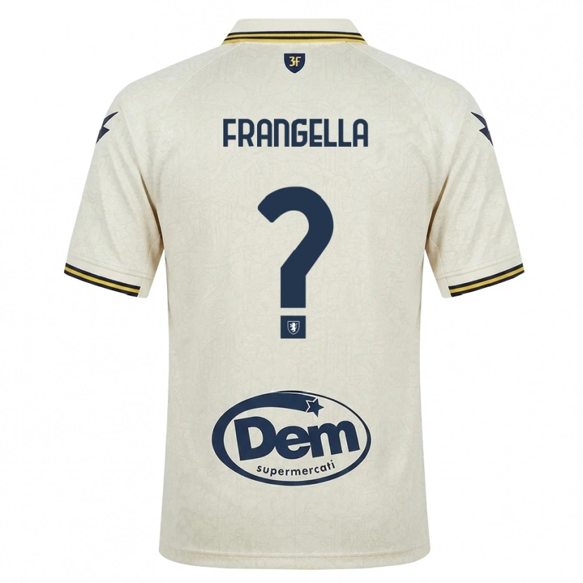 Danxen Homme Maillot Francesco Frangella #0 Vieux Dentelle Jaune Noir Tenues Extérieur 2026/27 T-Shirt