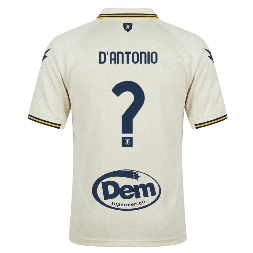 Danxen Homme Maillot Giuseppe D'antonio #0 Vieux Dentelle Jaune Noir Tenues Extérieur 2026/27 T-Shirt