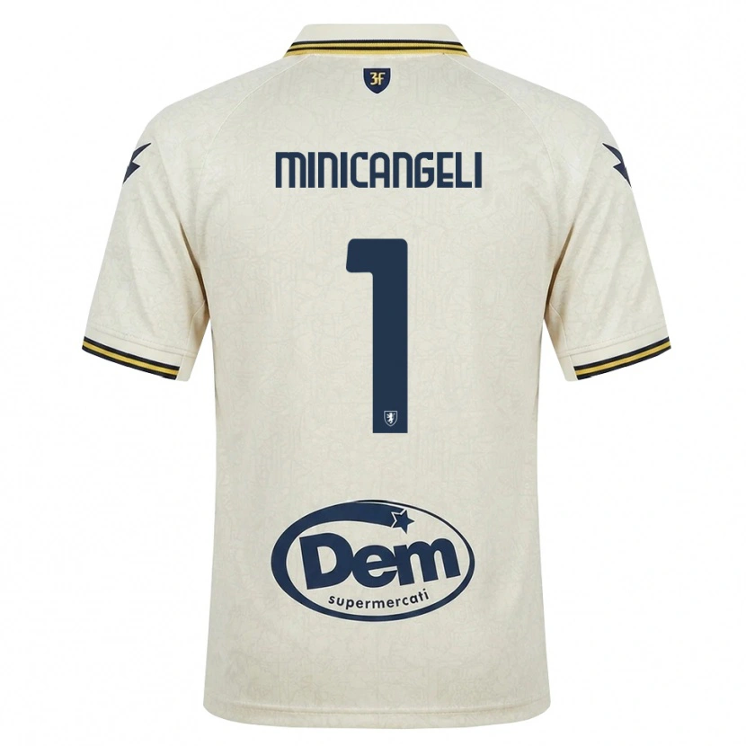 Danxen Homme Maillot Francesco Minicangeli #1 Vieux Dentelle Jaune Noir Tenues Extérieur 2026/27 T-Shirt
