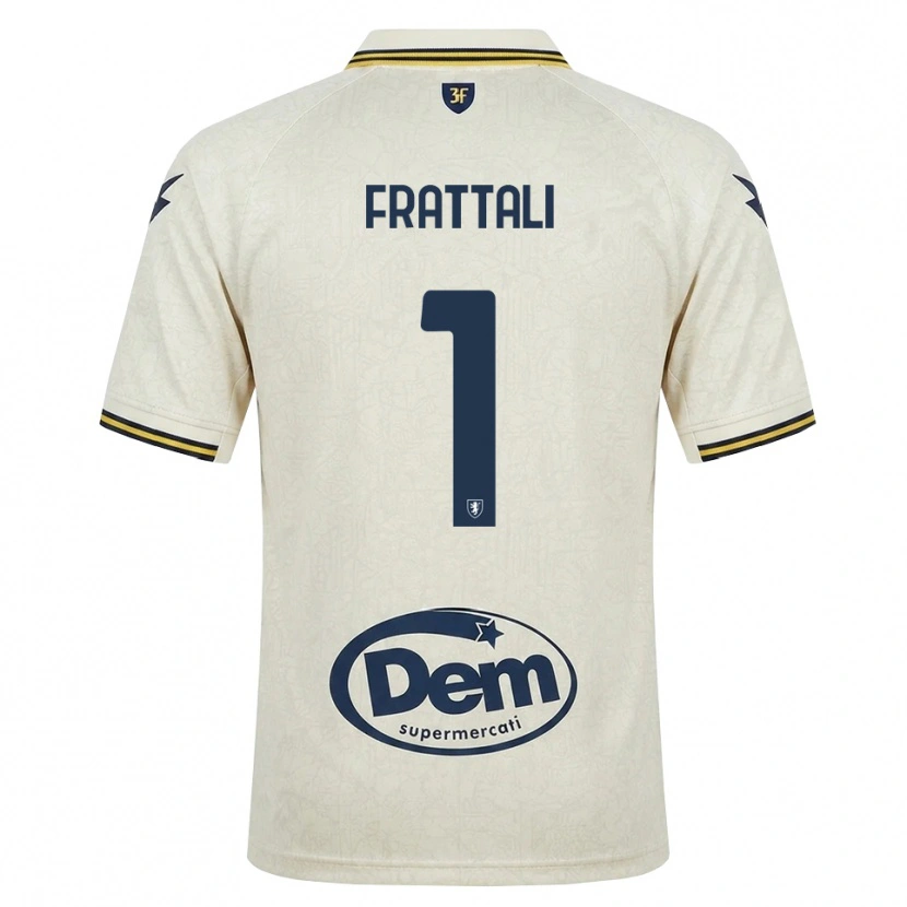 Danxen Homme Maillot Pierluigi Frattali #1 Vieux Dentelle Jaune Noir Tenues Extérieur 2026/27 T-Shirt