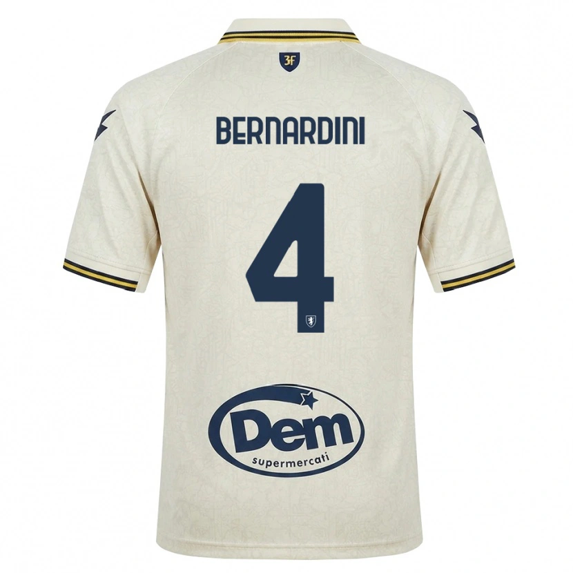 Danxen Homme Maillot Daniele Bernardini #4 Vieux Dentelle Jaune Noir Tenues Extérieur 2026/27 T-Shirt