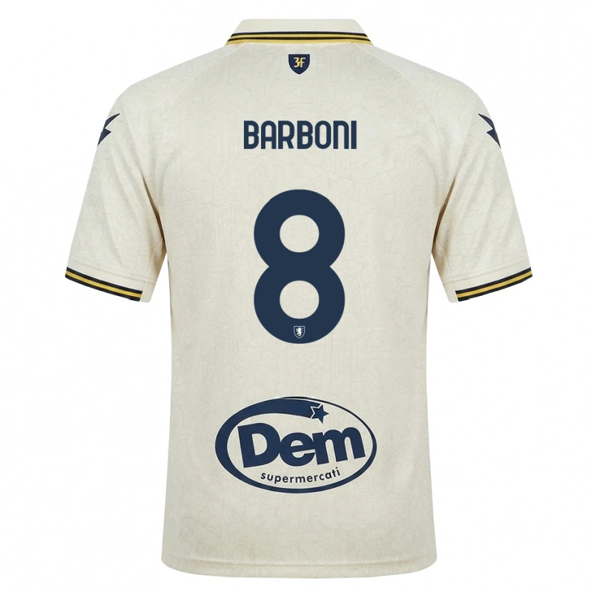 Danxen Homme Maillot David Barboni #8 Vieux Dentelle Jaune Noir Tenues Extérieur 2026/27 T-Shirt