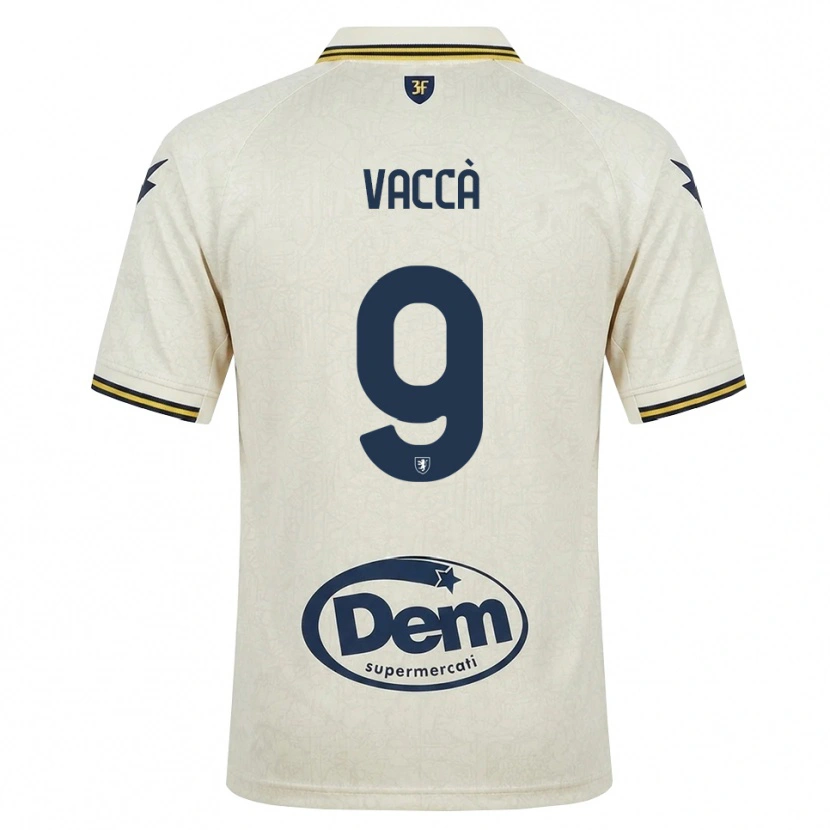 Danxen Homme Maillot Antonio Vaccà #9 Vieux Dentelle Jaune Noir Tenues Extérieur 2026/27 T-Shirt