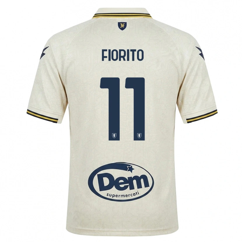 Danxen Homme Maillot Loris Fiorito #11 Vieux Dentelle Jaune Noir Tenues Extérieur 2026/27 T-Shirt