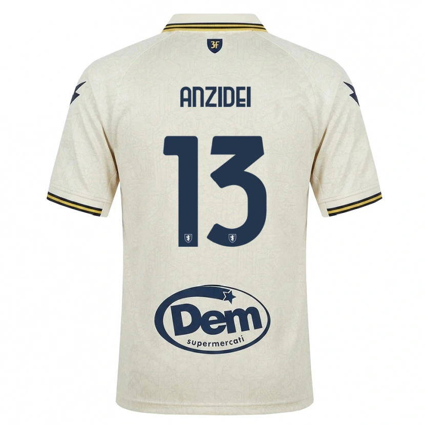 Danxen Homme Maillot Massimo Anzidei #13 Vieux Dentelle Jaune Noir Tenues Extérieur 2026/27 T-Shirt