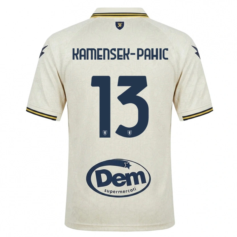 Danxen Homme Maillot Matjaz Kamensek-Pahic #13 Vieux Dentelle Jaune Noir Tenues Extérieur 2026/27 T-Shirt