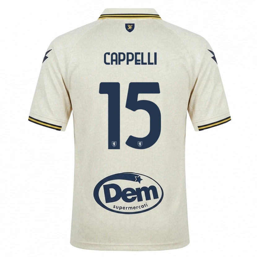 Danxen Homme Maillot Rocco Cappelli #15 Vieux Dentelle Jaune Noir Tenues Extérieur 2026/27 T-Shirt