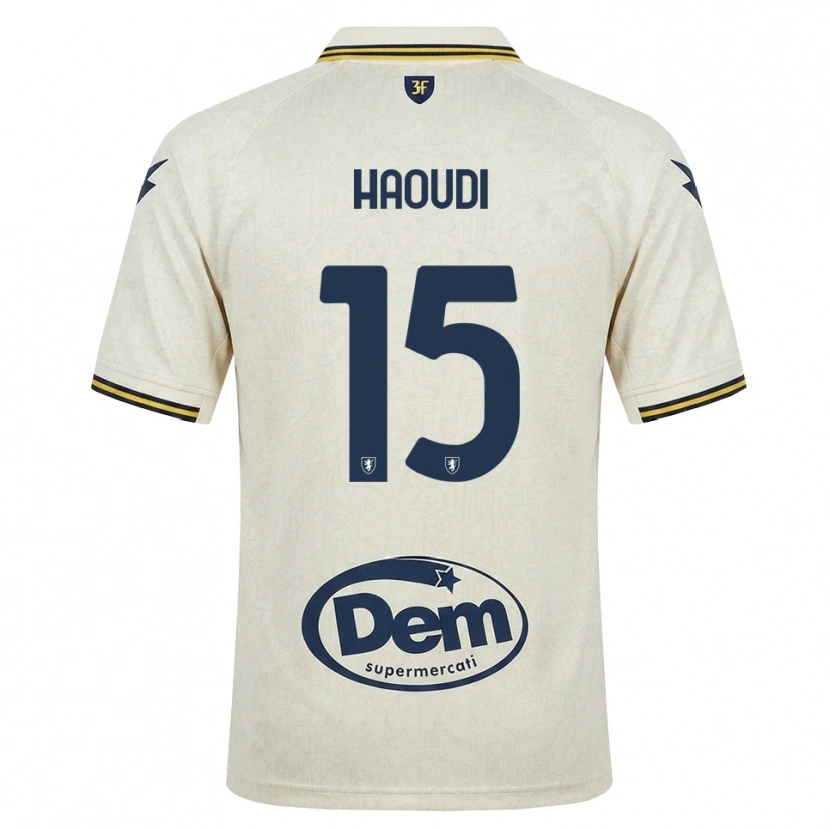 Danxen Homme Maillot Hamza Haoudi #15 Vieux Dentelle Jaune Noir Tenues Extérieur 2026/27 T-Shirt