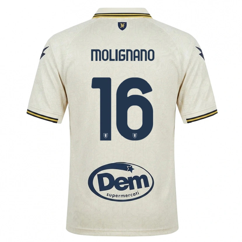 Danxen Homme Maillot Gaetano Molignano #16 Vieux Dentelle Jaune Noir Tenues Extérieur 2026/27 T-Shirt