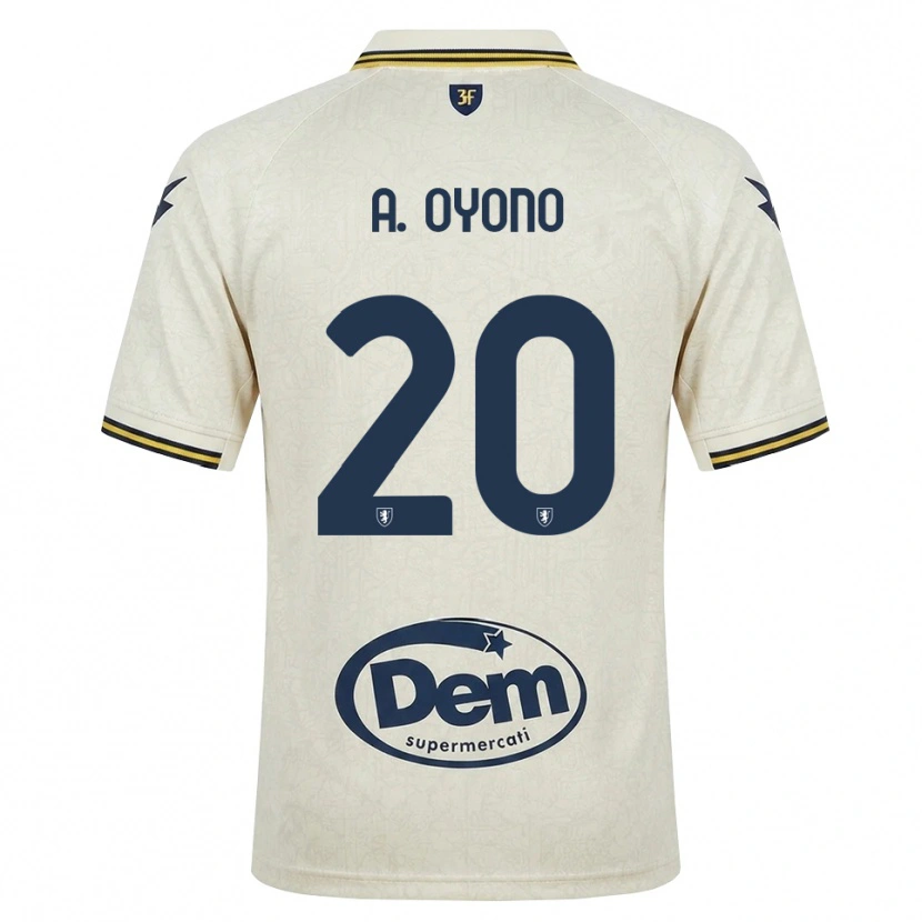 Danxen Homme Maillot Anthony Oyono #20 Vieux Dentelle Jaune Noir Tenues Extérieur 2026/27 T-Shirt