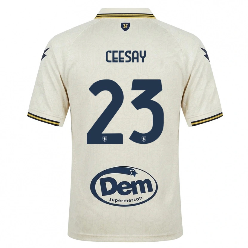 Danxen Homme Maillot Abubacar Ceesay #23 Vieux Dentelle Jaune Noir Tenues Extérieur 2026/27 T-Shirt
