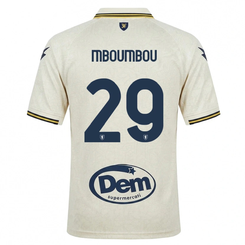 Danxen Homme Maillot Arnaud Mboumbou #29 Vieux Dentelle Jaune Noir Tenues Extérieur 2026/27 T-Shirt
