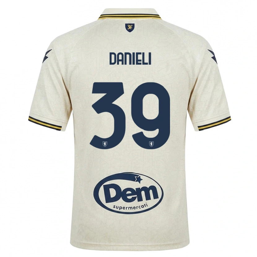 Danxen Homme Maillot Alessio Danieli #39 Vieux Dentelle Jaune Noir Tenues Extérieur 2026/27 T-Shirt