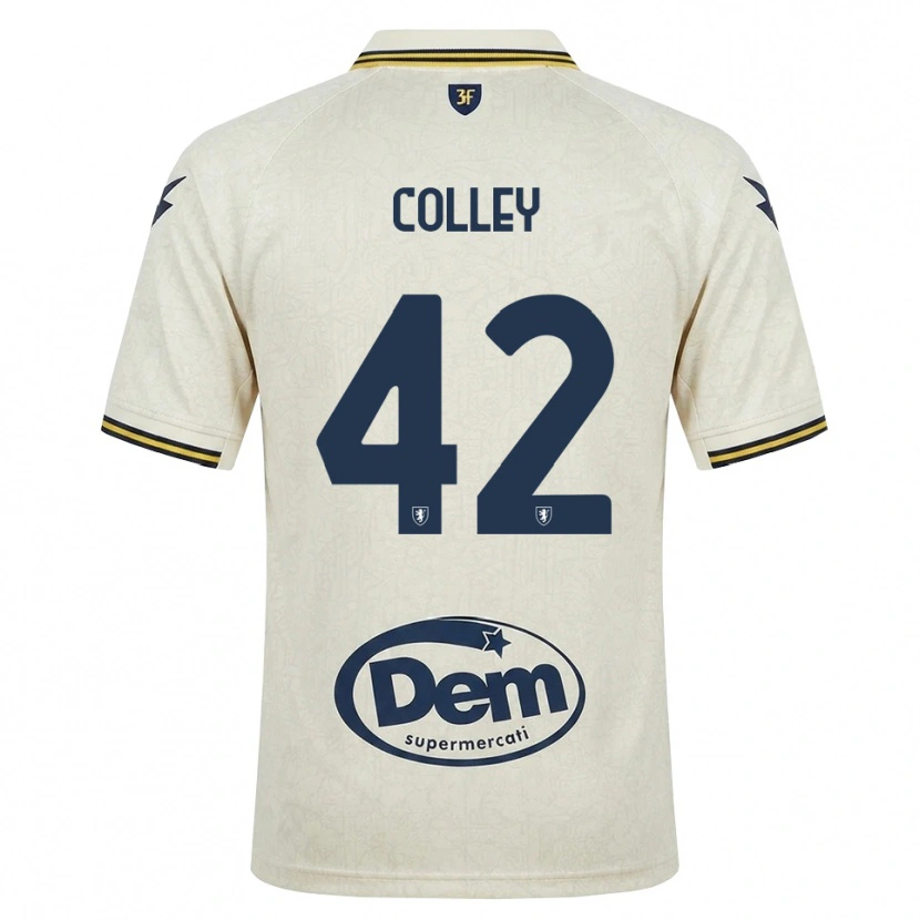 Danxen Homme Maillot Muhammed Colley #42 Vieux Dentelle Jaune Noir Tenues Extérieur 2026/27 T-Shirt