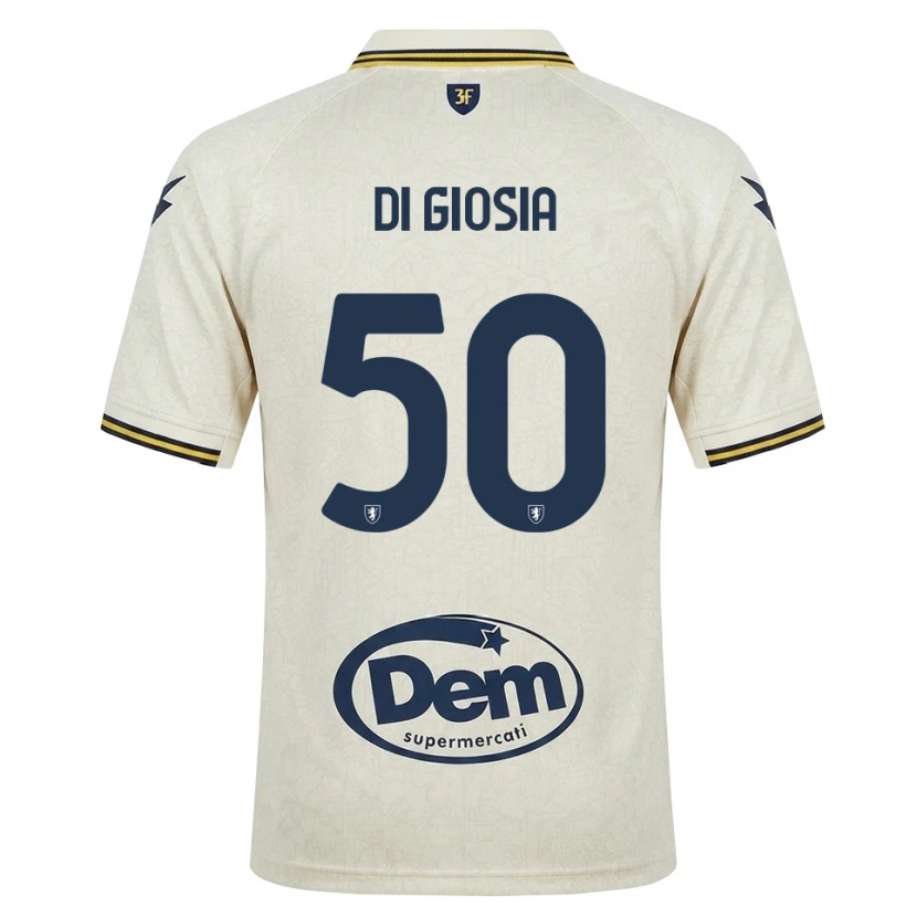 Danxen Homme Maillot Jacopo Di Giosia #50 Vieux Dentelle Jaune Noir Tenues Extérieur 2026/27 T-Shirt
