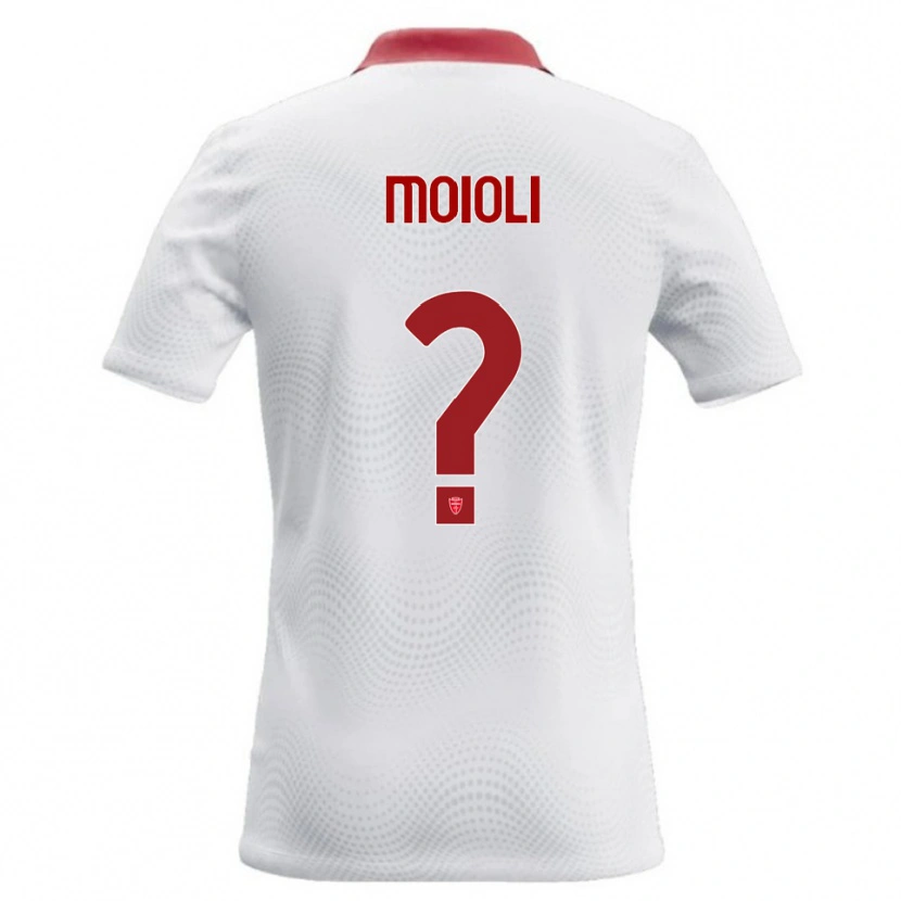Danxen Homme Maillot Gabriel Moioli #0 Blanc Rouge Tenues Extérieur 2026/27 T-Shirt