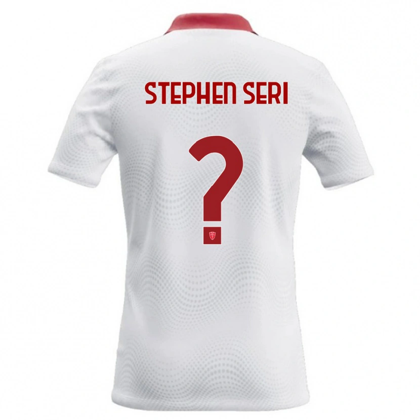 Danxen Homme Maillot Ange Stephen Seri #0 Blanc Rouge Tenues Extérieur 2026/27 T-Shirt