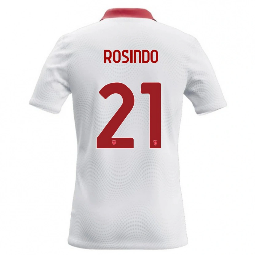 Danxen Homme Maillot Rosindo Zanni #21 Blanc Rouge Tenues Extérieur 2026/27 T-Shirt