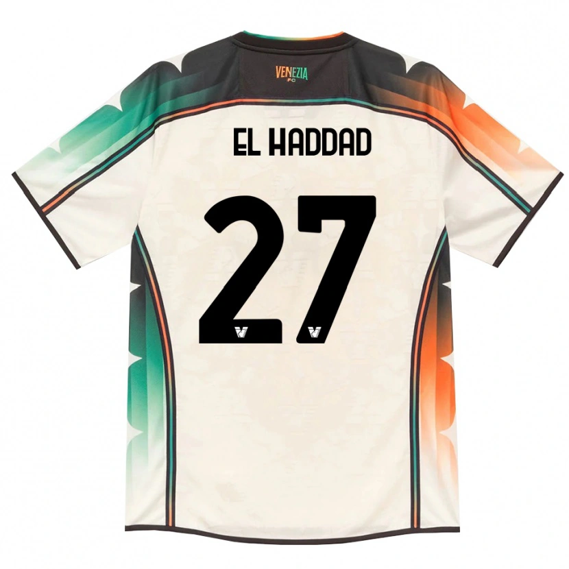 Danxen Homme Maillot Saad El Haddad #27 Vieux Dentelle Orange Vert Tenues Extérieur 2026/27 T-Shirt
