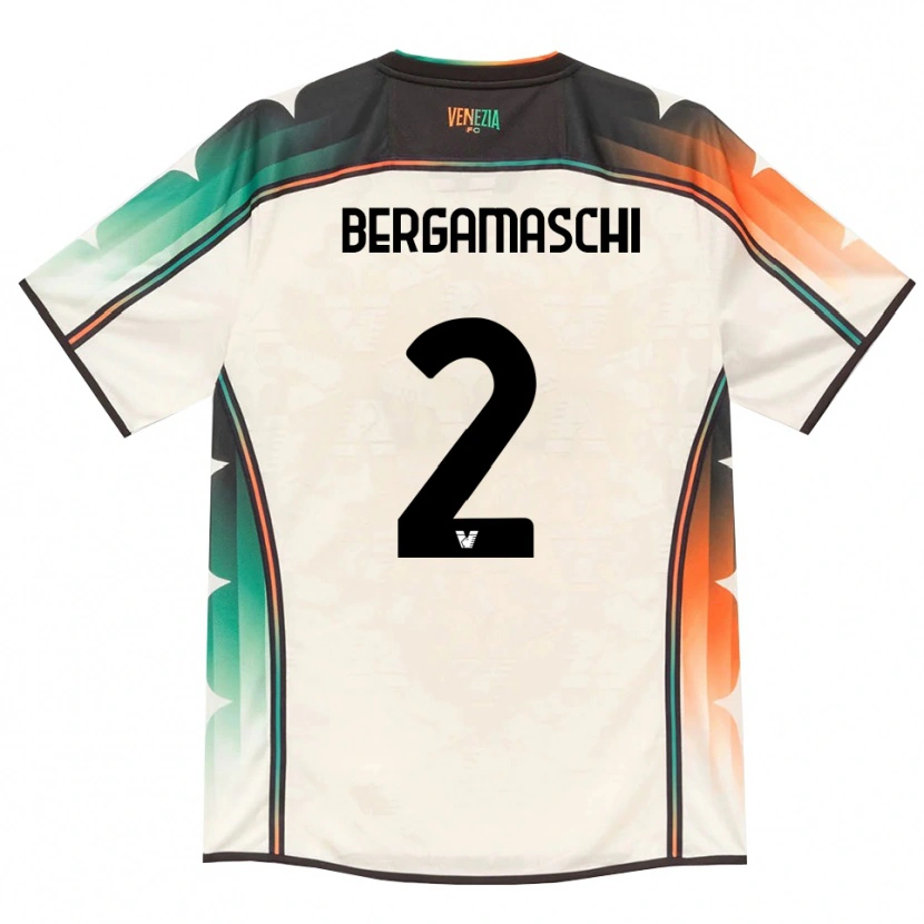 Danxen Homme Maillot Thomas Bergamaschi #2 Vieux Dentelle Orange Vert Tenues Extérieur 2026/27 T-Shirt