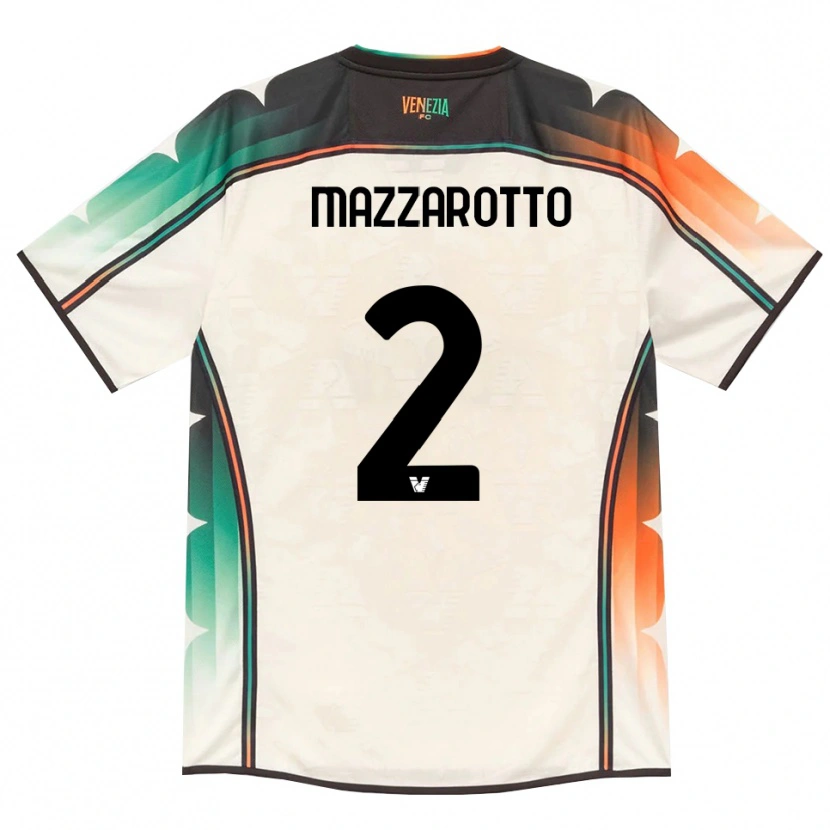 Danxen Homme Maillot Jacopo Mazzarotto #2 Vieux Dentelle Orange Vert Tenues Extérieur 2026/27 T-Shirt