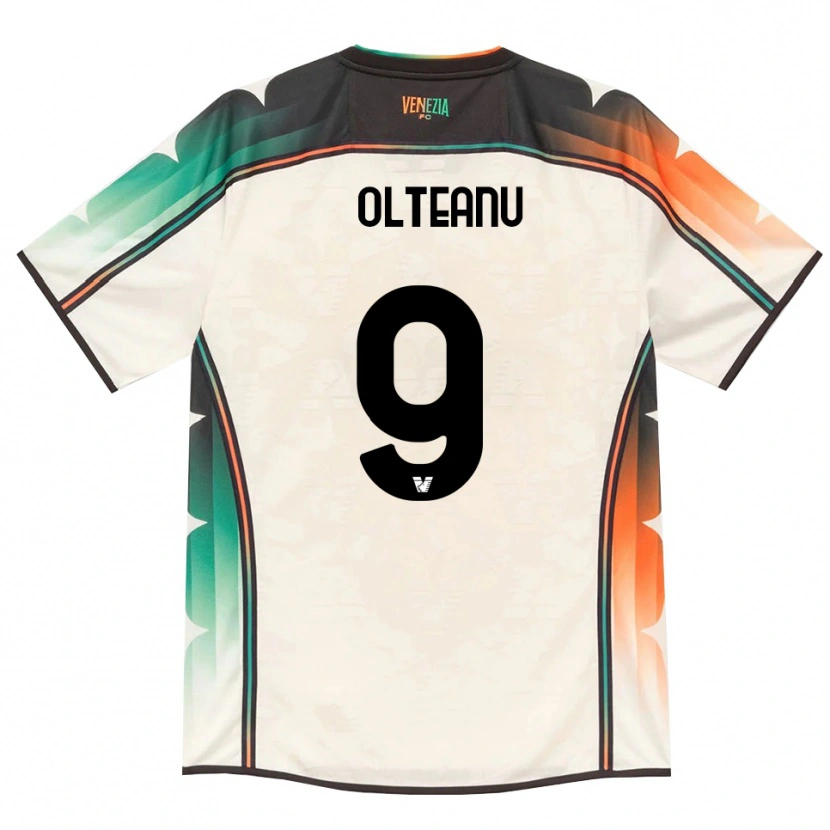 Danxen Homme Maillot Alberto Olteanu #9 Vieux Dentelle Orange Vert Tenues Extérieur 2026/27 T-Shirt