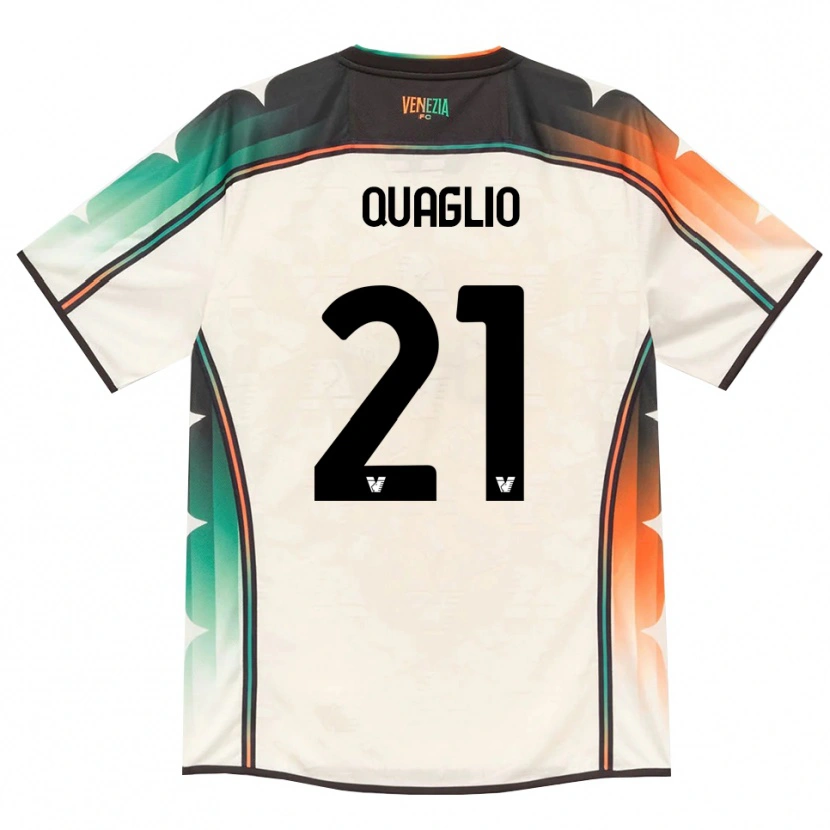 Danxen Homme Maillot Anna Quaglio #21 Vieux Dentelle Orange Vert Tenues Extérieur 2026/27 T-Shirt