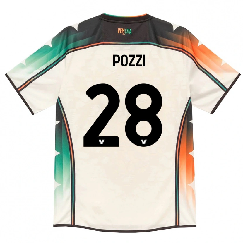 Danxen Homme Maillot Alessio Pozzi #28 Vieux Dentelle Orange Vert Tenues Extérieur 2026/27 T-Shirt