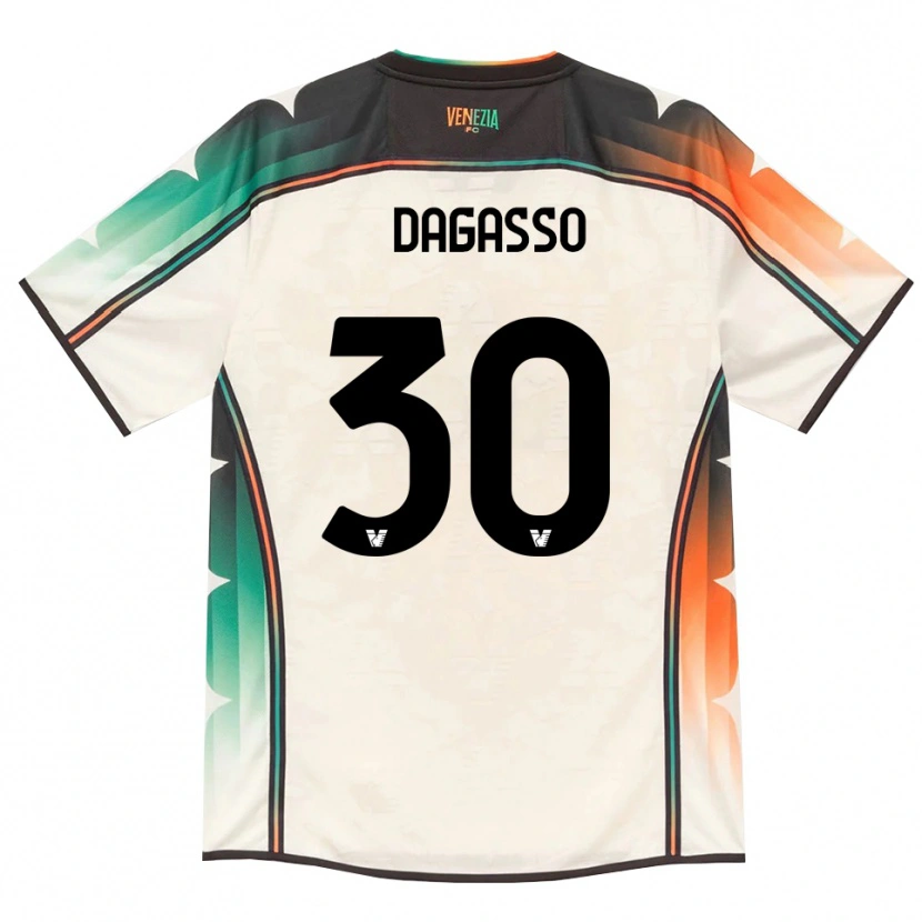 Danxen Homme Maillot Matteo Dagasso #30 Vieux Dentelle Orange Vert Tenues Extérieur 2026/27 T-Shirt