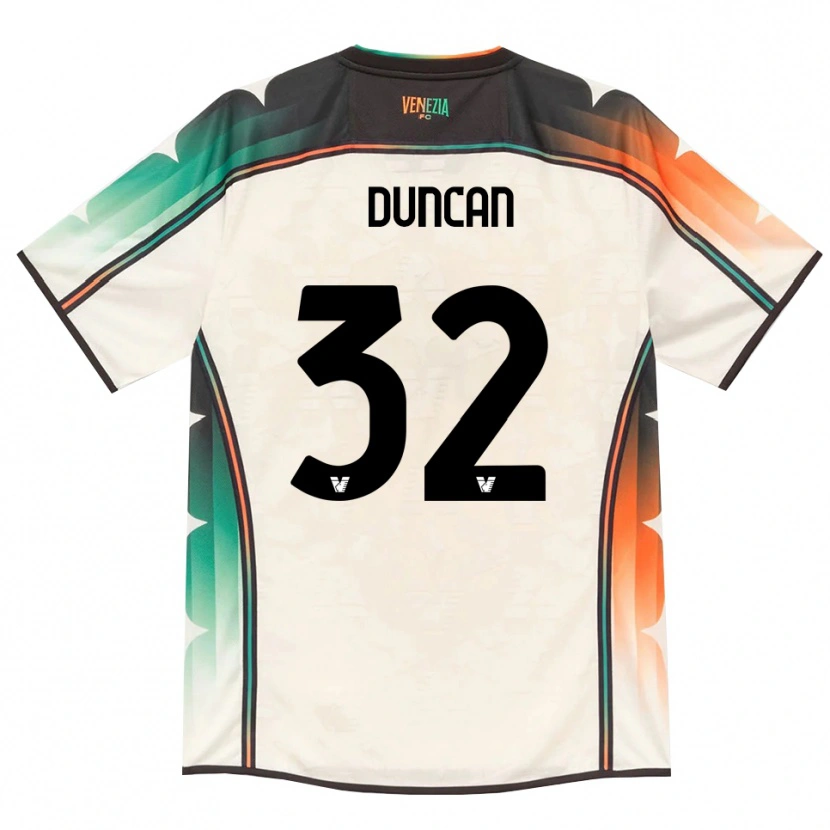 Danxen Homme Maillot Alfred Duncan #32 Vieux Dentelle Orange Vert Tenues Extérieur 2026/27 T-Shirt