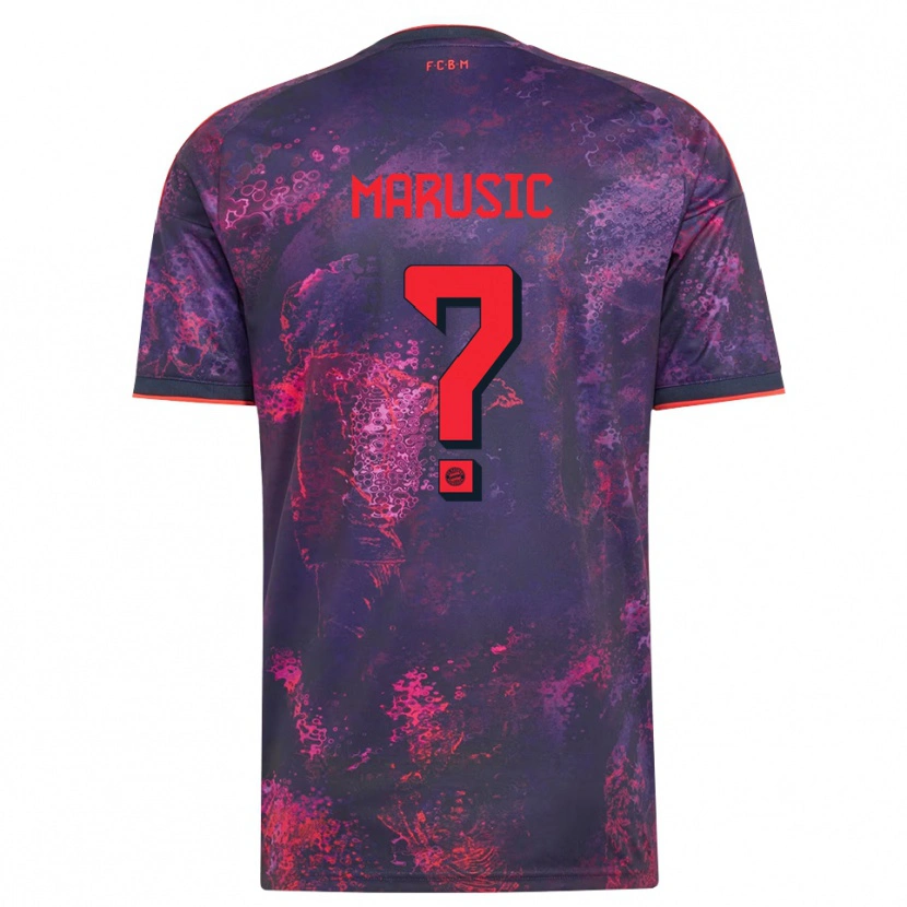 Danxen Homme Maillot Gabriel Marusic #0 Rouge Violet Troisieme 2026/27 T-Shirt